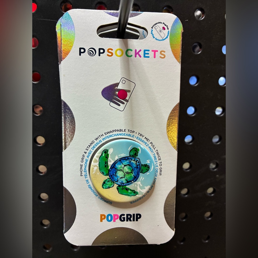 PopSocket PopGrip Sea Turtle Design in Blue and Green